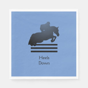 Jumper Clearing an Hindernis. Serviette