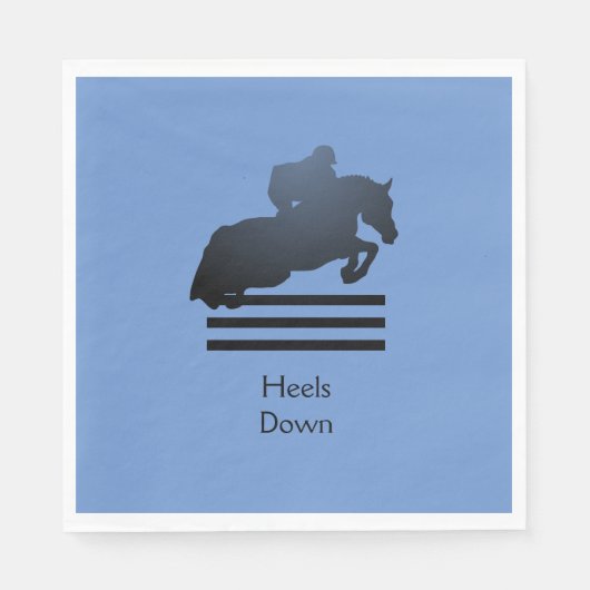 Jumper Clearing an Hindernis. Serviette (Vorderseite)