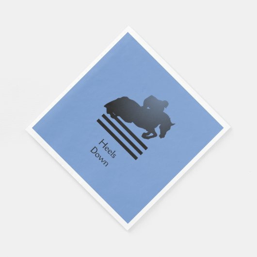 Jumper Clearing an Hindernis. Serviette (Ecke)