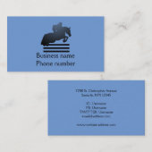 Jumper Clearing an Hindernis. Visitenkarte (Vorne/Hinten)