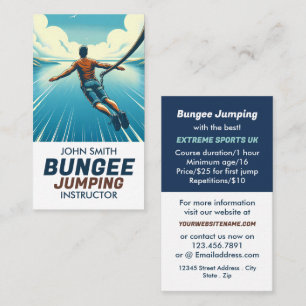 Jumper Design - Bungee Jumping Instructor Visitenkarte