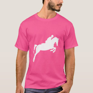 Jumper Girl Riding Pferde Reitpferde Springen T-Shirt