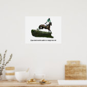 Jumper Horse Jockey in Green Poster (Küche)