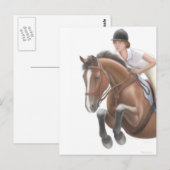 Jumper Horse Postcard Postkarte (Vorne/Hinten)