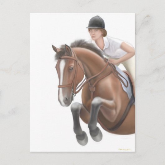 Jumper Horse Postcard Postkarte (Vorderseite)