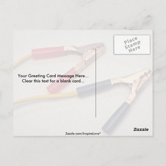 Jumper-Kabel Postkarte (Rückseite)