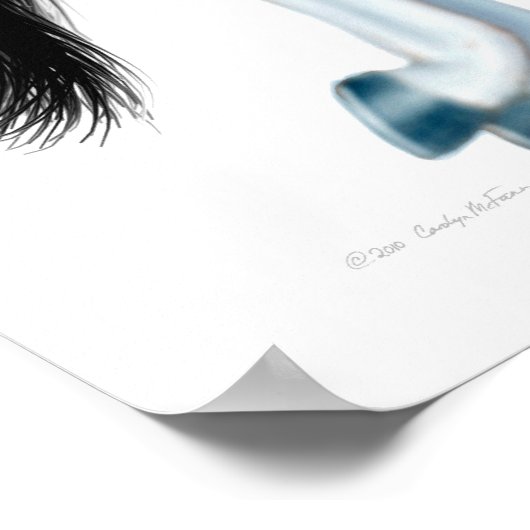 Jumper-Pferd anzeigen Poster (Ecke)