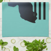 Jumper Räumung eines Hindernisses anzeigen Geschirrtuch (Gefaltet)