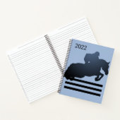 Jumper Räumung eines Hindernisses anzeigen Notizblock (Innenseite)