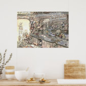 Jumperkabel und Zwerge - Poster (Küche)