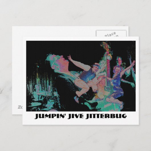 Jumpin' Jive Jitterbug Postcard Postkarte (Vorne/Hinten)