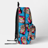 Jumpin Jukeboxes Fun Fiftes Happy Pattern Bedruckter Rucksack (Links)