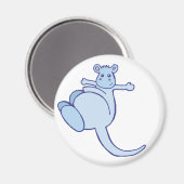 Jumpin' Kangu Magnet (Vorderseite/Rückseite)