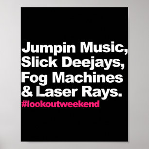 Jumpin Music Slick Deejays Fotopaschinen und Laser Poster