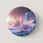 Jumping Astronaut Button (Vorderseite)