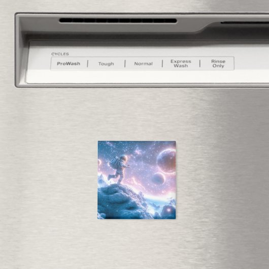 Jumping Astronaut Magnet (In Situ (Geschirrspüler))