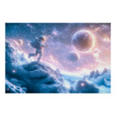 Jumping Astronaut Poster (Vorderseite)