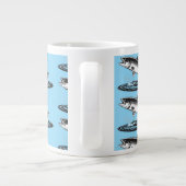 jumping atlantic salmon fish Jumbo-Tasse (Rückseite)