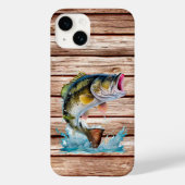 Jumping Bass Barn Wood Case-Mate iPhone Hülle (Rückseite)