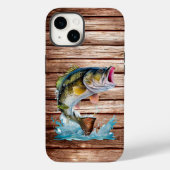 Jumping Bass Gone Fishing Case-Mate iPhone Hülle (Rückseite)