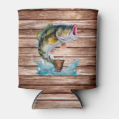 Jumping Bass Gone Fishing Dosenkühler (Vorderseite)