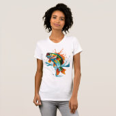 Jumping Bass in Splash Colors T-Shirt (Vorne ganz)