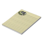 Jumping Black and White Overo Paint Horse Notizblock (Rotiert)