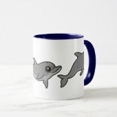 Jumping Bottlenose Dolphin Tasse (VorderseiteRechts)