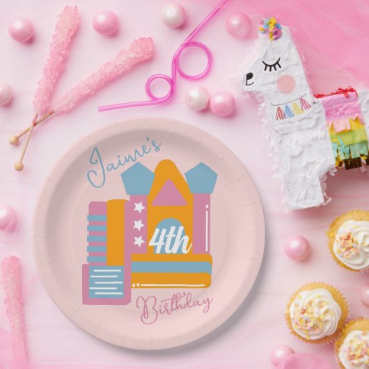 Jumping Bouncy Rental Party House Geburtstag Pappteller (Party)