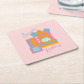 Jumping Bouncy Rental Party House Geburtstag Rechteckiger Pappuntersetzer (angewinkelt)