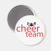Jumping Cheerleader Team Gear Magnet (Vorderseite/Rückseite)
