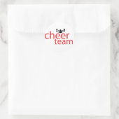 Jumping Cheerleader Team Gear Runder Aufkleber (Tasche)