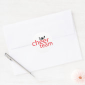 Jumping Cheerleader Team Gear Runder Aufkleber (Umschlag)