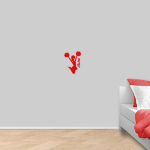 Jumping Cheerleader und nennen X-Small Wall Decal