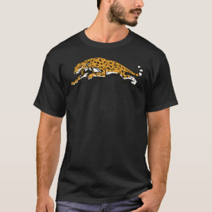 Jumping Cheetah Design Classic T - Shirt