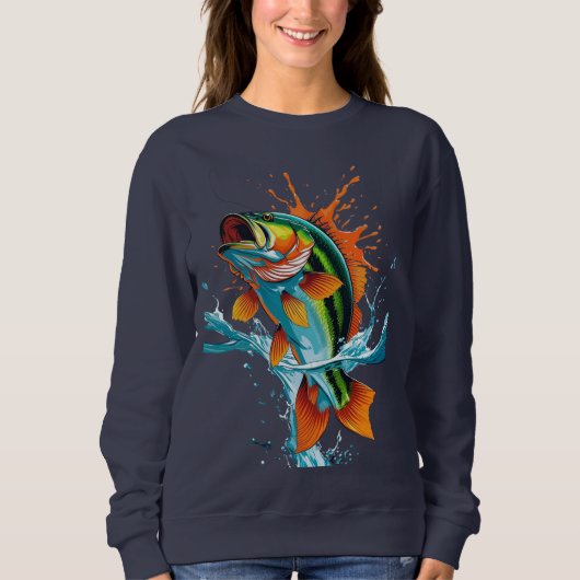 Jumping Colorful Fish – Women’s Sweatshirt (Vorderseite)
