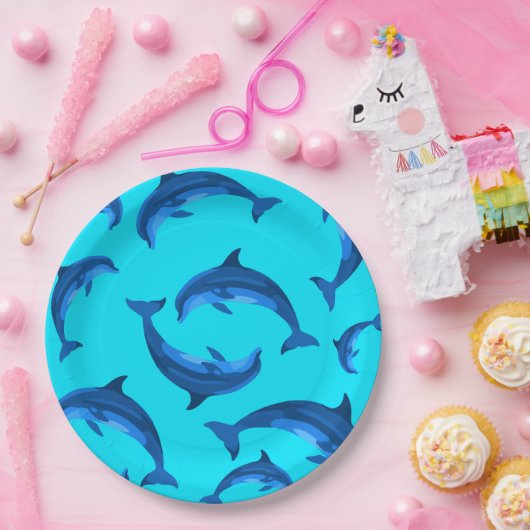 Jumping Delphine Tropical Summer Party Teller (Party)