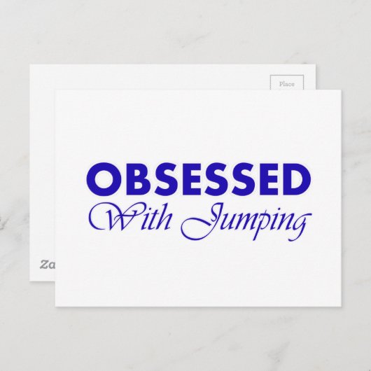 Jumping-Design Postkarte (Vorne/Hinten)