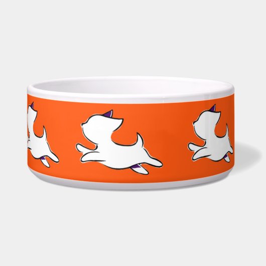 Jumping Dog Muster Pet Bowl Napf (Links)