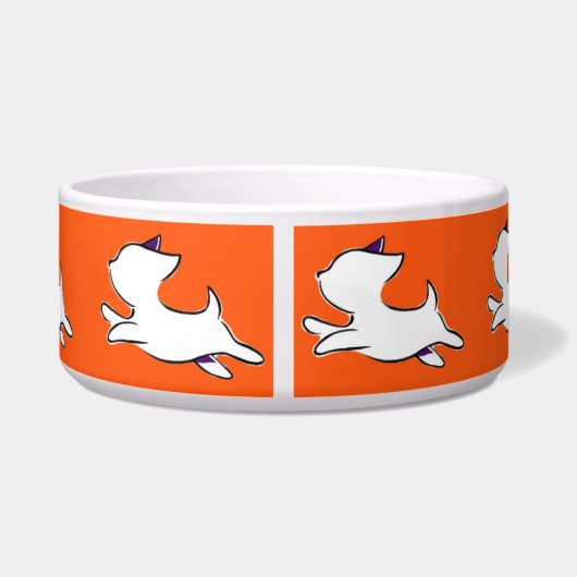 Jumping Dog Muster Pet Bowl Napf (Rückseite)