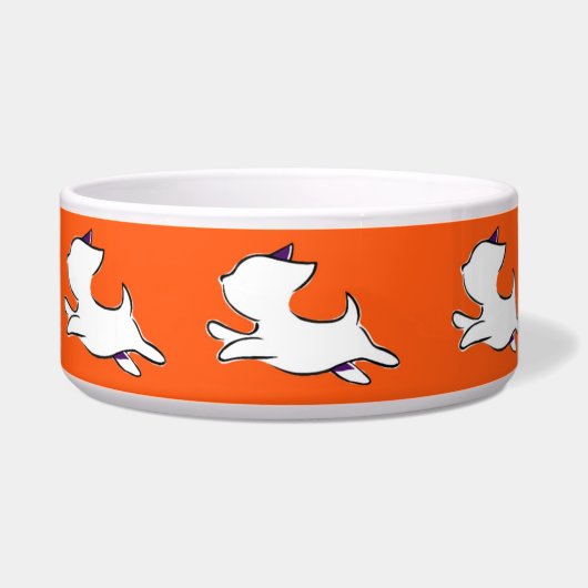 Jumping Dog Muster Pet Bowl Napf (Rechts)
