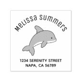 Jumping Dolphin-Adresse Permastempel (Design)