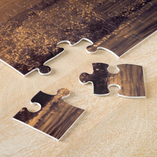 Jumping Dolphin in Sunset, Jigsaw Puzzle (Seite)