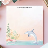 Jumping Dolphin Ocean Personalisiert Name Notizblock