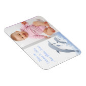 Jumping Dolphins Baby Ankündigung Magnet (Rechte Seite)