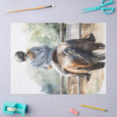 Jumping Eventing Horse Decoupage anzeigen Seidenpapier (Basteln)