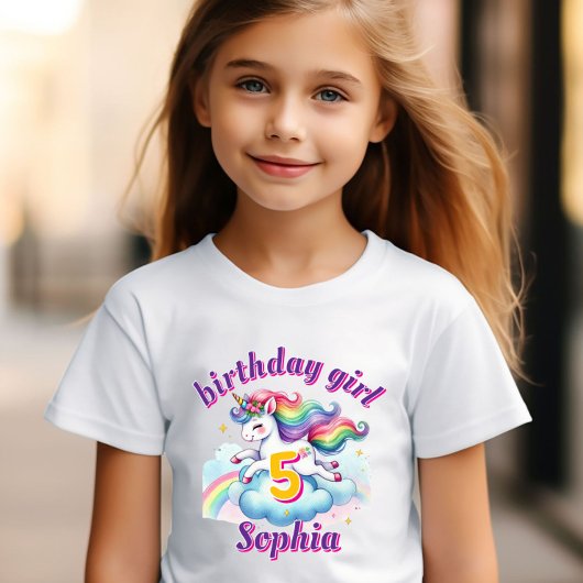 Jumping Fantasy unicorn magischen Mädchen Geburtst T-Shirt