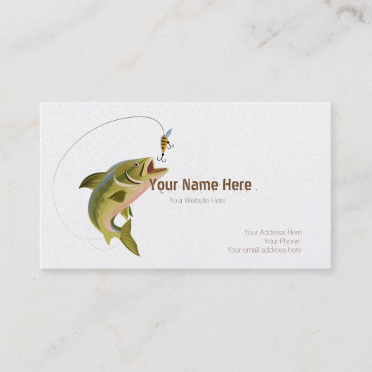 Jumping Fish Custom Business Card Visitenkarte (Vorderseite)