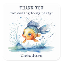 Jumping Fish Kindergeburtstag Party Vielen Dank