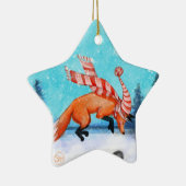 Jumping Fox Ornament (Rechts)